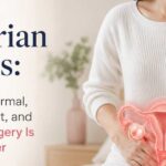 Ovarian cysts size